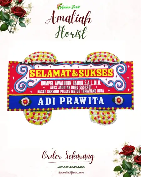 Papan Bunga Ucapan Selamat Bayureja